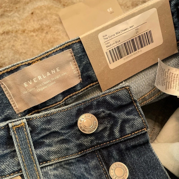 NWT Everlane Curvy ‘90s Cheeky Straight Jean Ankle Length Size 23 - Picture 2 of 8